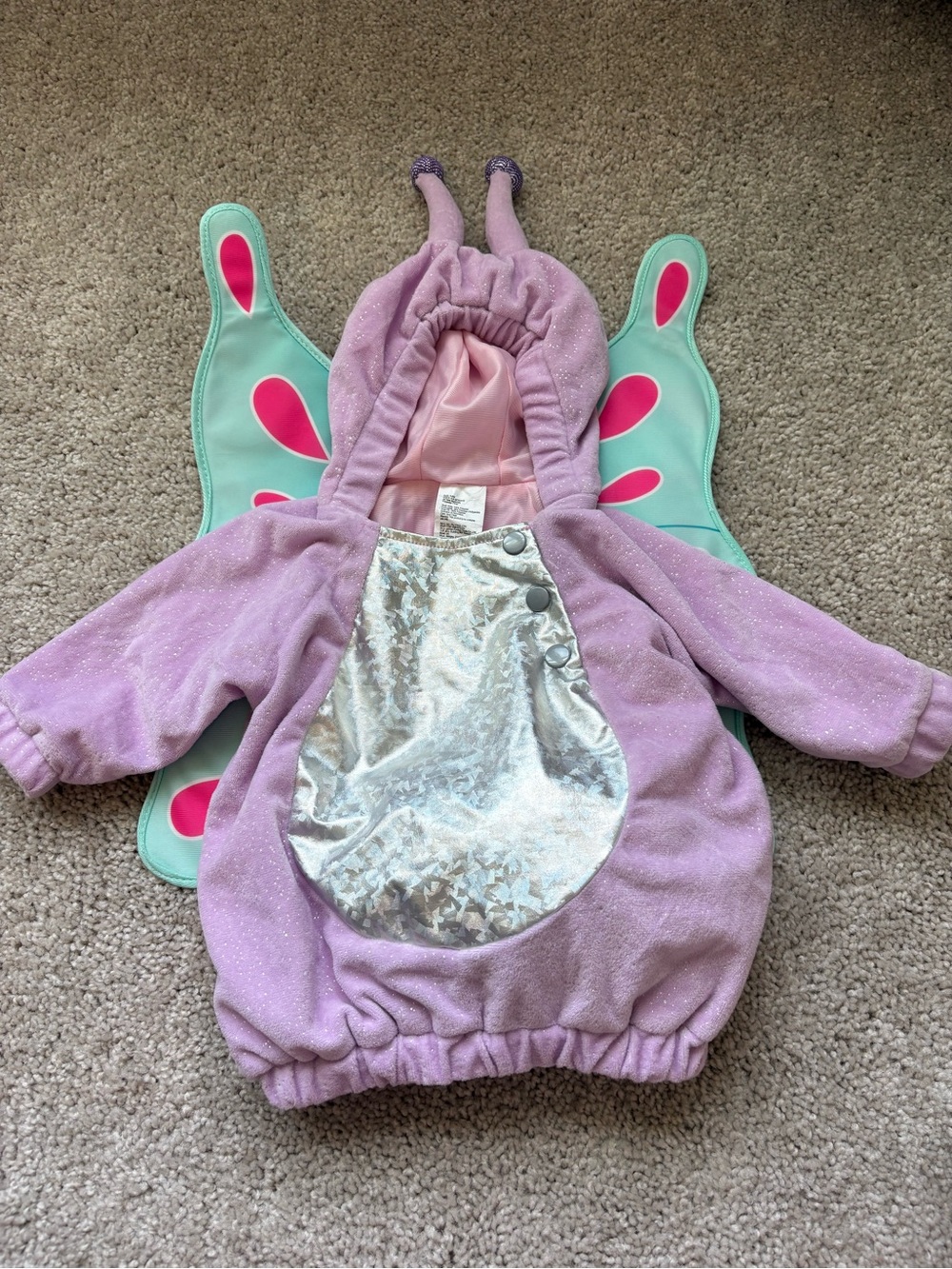 Lavender Sparkle Butterfly Infant Costume with Wings